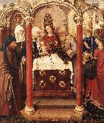 DARET, Jacques Altarpiece of the Virgin inx Spain oil painting artist